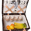 Cosuri de picnic din salcie cu tacamuri pentru patru persoane - 62336 Cosuri de picnic din salcie cu tacamuri pentru patru persoane - 62336