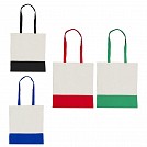 Sacose promotionale de cumparaturi cu baza colorata si toarte lungi - V9490 Sacose promotionale de cumparaturi cu baza colorata si toarte lungi - V9490