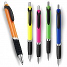 Pixuri promotionale din plastic colorate cu agatatoare si grip negre - V1297 Pixuri promotionale din plastic colorate cu agatatoare si grip negre - V1297