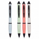 Pixuri promotionale ECO din fibra de bambus cu corp colorat si varf touch pen - V1933 Pixuri promotionale ECO din fibra de bambus cu corp colorat si varf touch pen - V1933