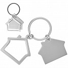 Brelocuri promotionale metalice cu 2 piese cu forma de casa - V0633 Brelocuri promotionale metalice cu 2 piese cu forma de casa - V0633
