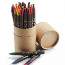 Seturi promotionale de 30 creioane colorate din ceara in cutie din carton - V6130 Seturi promotionale de 30 creioane colorate din ceara in cutie din carton - V6130