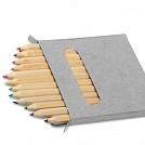 Seturi de 12 creioane promotionale din lemn in cutie din carton reciclat - V6131 Seturi de 12 creioane promotionale din lemn in cutie din carton reciclat - V6131