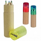 Seturi de 6 creioane colorate pentru copii in cutie din carton - V7831 Seturi de 6 creioane colorate pentru copii in cutie din carton - V7831