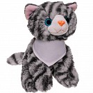 Jucarii promotionale din plus cu forma de pisica si bandana alba - HE752 Jucarii promotionale din plus cu forma de pisica si bandana alba - HE752