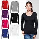 Tricouri de dama din bumbac, cu guler rotund si maneci lungi - Extreme 1218 Tricouri de dama din bumbac, cu guler rotund si maneci lungi - Extreme 1218