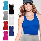 Maieuri cambrate de dama, din bumbac colorat cu spate tip inotator - Brenda 6535 Maieuri cambrate de dama, din bumbac colorat cu spate tip inotator - Brenda 6535