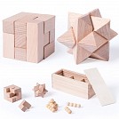 Seturi de 3 jocuri promotionale puzzle in cutie din lemn - V7867 Seturi de 3 jocuri promotionale puzzle in cutie din lemn - V7867
