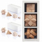 Seturi de jocuri promotionale puzzle 3D din lemn in cutie alba - V6031 Seturi de jocuri promotionale puzzle 3D din lemn in cutie alba - V6031
