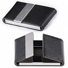 Portcarduri promotionale din piele mata cu finisari metalice - V2648 Portcarduri promotionale din piele mata cu finisari metalice - V2648