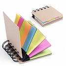 Notesuri promotionale cu spira metalica si etichete adezive colorate - V2854 Notesuri promotionale cu spira metalica si etichete adezive colorate - V2854