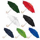 Umbrele promotionale automate cu spite metalice si maner curb din lemn - 00806 Umbrele promotionale automate cu spite metalice si maner curb din lemn - 00806