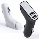 Incarcatoare auto promotionale cu 2 porturi USB si cutter - V3738 Incarcatoare auto promotionale cu 2 porturi USB si cutter - V3738