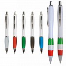 Pixuri promotionale din plastic cu grip cauciucat si agatatoare metalica - 12853 Pixuri promotionale din plastic cu grip cauciucat si agatatoare metalica - 12853