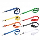 Lanyarduri promotionale din poliester cu catarama din plastic si carabina metalica - 15431 Lanyarduri promotionale din poliester cu catarama din plastic si carabina metalica - 15431