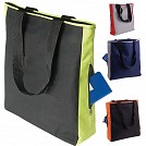 Sacose promotionale de cumparaturi cu buzunar lateral cu fermoar si toarte lungi - 08124 Sacose promotionale de cumparaturi cu buzunar lateral cu fermoar si toarte lungi - 08124