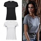 Tricouri promotionale de dama cu banda intarita la guler si cusaturi laterale - F10754 Tricouri promotionale de dama cu banda intarita la guler si cusaturi laterale - F10754