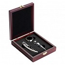 Seturi de 3 accesorii promotionale de vin cu dop, inel si tirbuson metalice - 87672 Seturi de 3 accesorii promotionale de vin cu dop, inel si tirbuson metalice - 87672