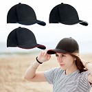 Sepci negre promotionale unisex cu margini colorate - MO9644 Sepci negre promotionale unisex cu margini colorate - MO9644