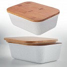 Caserole ecologice promotionale cu capac din lemn de bambus - MO9740 Caserole ecologice promotionale cu capac din lemn de bambus - MO9740