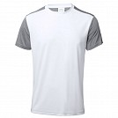 Tricouri promotionale din poliester cu maneci gri si guler rotund - AP721639 Tricouri promotionale din poliester cu maneci gri si guler rotund - AP721639