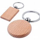 Brelocuri promotionale din lemn de fag cu inel mare pentru chei - AP721315 Brelocuri promotionale din lemn de fag cu inel mare pentru chei - AP721315