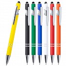 Pixuri promotionale din aluminiu cu pasta de scris albastra si capat touch pen - AP721601 Pixuri promotionale din aluminiu cu pasta de scris albastra si capat touch pen - AP721601