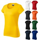 Tricouri promotionale de dama din bumbac cu guler larg si maneci scurte - ADR04 Tricouri promotionale de dama din bumbac cu guler larg si maneci scurte - ADR04