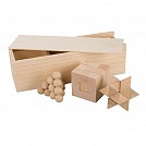 Seturi de 3 jocuri promotionale puzzle, realizate din lemn - Genius AP800345 Seturi de 3 jocuri promotionale puzzle, realizate din lemn - Genius AP800345