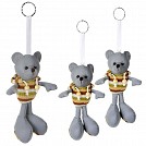 Brelocuri promotionale cu ursulet reflectorizant din material textil - R73840 Brelocuri promotionale cu ursulet reflectorizant din material textil - R73840