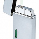 Brichete promotionale metalice, piezo cu lumina LED verde - 0401657 Brichete promotionale metalice, piezo cu lumina LED verde - 0401657