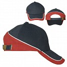 Sepci promotionale unisex, bicolore cu 6 panele din bumbac - R08724 Sepci promotionale unisex, bicolore cu 6 panele din bumbac - R08724