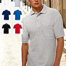 Tricouri polo barbatesti cu buzuanar, 3 nasturi si maneci scurte - 65/35 Pocket 63-308 Tricouri polo barbatesti cu buzuanar, 3 nasturi si maneci scurte - 65/35 Pocket 63-308