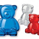 Pusculite promotionale din plastic transparent cu forma de urs - 01165 Pusculite promotionale din plastic transparent cu forma de urs - 01165