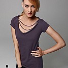 Tricouri promotionale de dama, de design modern si guler in V - Soul Women TMR04 Tricouri promotionale de dama, de design modern si guler in V - Soul Women TMR04