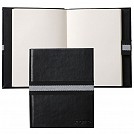 Carnetele A6 de lux cu coperti negre elegante si banda elastica lata - Ungaro UNM334 Carnetele A6 de lux cu coperti negre elegante si banda elastica lata - Ungaro UNM334