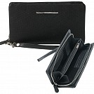 Portofele cu fermoar Cerruti, din piele naturala neagra - Real NLT425 Portofele cu fermoar Cerruti, din piele naturala neagra - Real NLT425