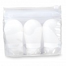 Seturi de trei recipiente promotionale din silicon cu forma ergonomica - MO8789 Seturi de trei recipiente promotionale din silicon cu forma ergonomica - MO8789