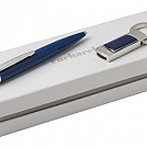 Seturi de memory-stickuri USB cu pixuri albastre metalice Cacharel - CPBU397 Seturi de memory-stickuri USB cu pixuri albastre metalice Cacharel - CPBU397