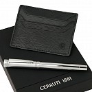 Seturi de portofele cardholder Cerruti cu pixuri argintii cu capac - NPLS011 Seturi de portofele cardholder Cerruti cu pixuri argintii cu capac - NPLS011