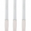 Pixuri promotionale cu corp realizat din plastic alb cu agatatoare transparenta - Fit 91365 Pixuri promotionale cu corp realizat din plastic alb cu agatatoare transparenta - Fit 91365