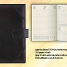Agende 2021 din piele naturala neagra, 17x24 cm datate zilnic - B08609N Agende 2021 din piele naturala neagra, 17x24 cm datate zilnic - B08609N