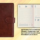 Agende 2021 din piele naturala maro, A5 datate zilnic - B09608TM Agende 2021 din piele naturala maro, A5 datate zilnic - B09608TM