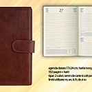 Agende 2021 din piele naturala maro, 17x24 cm datate zilnic - B09609TM Agende 2021 din piele naturala maro, 17x24 cm datate zilnic - B09609TM
