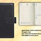Agende 2021 din piele naturala neagra, 17x24 cm datate zilnic - B09609N Agende 2021 din piele naturala neagra, 17x24 cm datate zilnic - B09609N