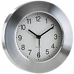 Ceasuri promotionale de perete cu rama rotunda din aluminiu - 0401217