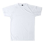Tricouri albe promotionale din poliester cu maneci scurte pentru copii - AP781853