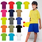 Tricouri sport pentru copii, din poliester, cu maneci scurte - Montecarlo 0425C