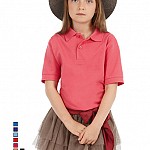 Tricouri promotionale colorate, cu guler polo, pentru copii - Safran Kids PK486