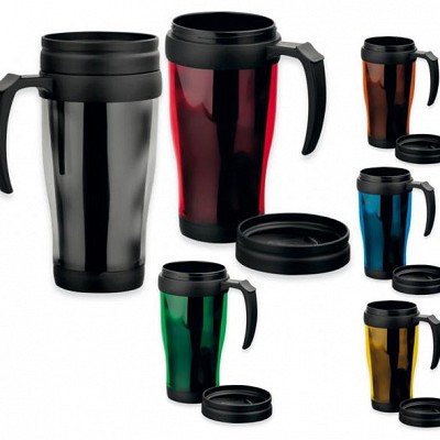 Cana termoizolanta din plastic cu capacitate de 400 ml - 54336 cani termoizolante promotionale 54336